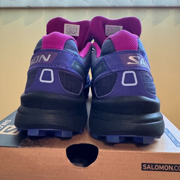 Salomon Speedcross 3 CS W - Deep Blue and Purple - Picture 4 of 8